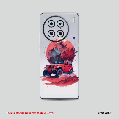 VYBE The Smart Choice Vivo X90 Art Mobile Skin Mobile Skin(Silver Grey A11)