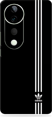 SkinoMania vivo T3 Ultra Premium Vinyl Mobile Skin (Multicolor) Mobile Skin(black addidas)