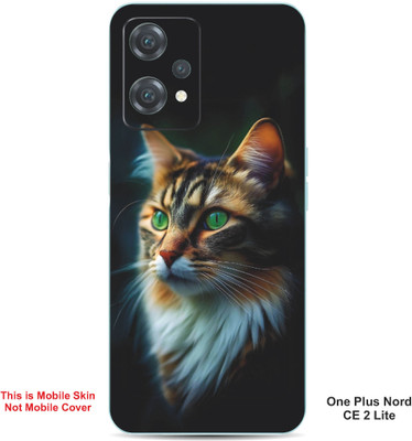 VYBE The Smart Choice One Plus Nord CE 2 Lite Cat Embossed Mobile Skin(Light Slate Grey 39)