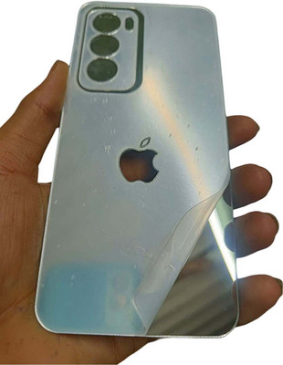 TWUAOP OPPO RENO 12 PRO 5G MOBILE SKIN ACRYLIC SHEET MIRROR BACK PANNEL APPLE Mobile Skin(Silver)