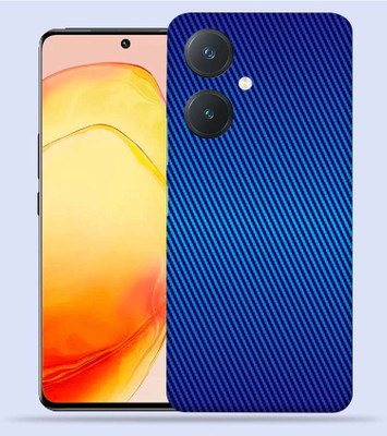 Mclaxa Vivo Y27 4G Blue Carbon Fibre Mobile Skin(Blue Carbon Fibre)