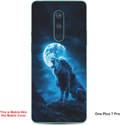 VYBE The Smart Choice One Plus 7 Pro Lion Embossed Mobile Skin(Water Blue 22)