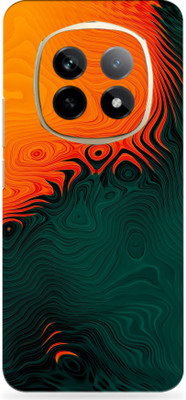 WeCre8 Skin's realme P2 Pro 5G Premium Vinyl Mobile Skin (Multicolor) Mobile Skin(Orange-green-Abstract)