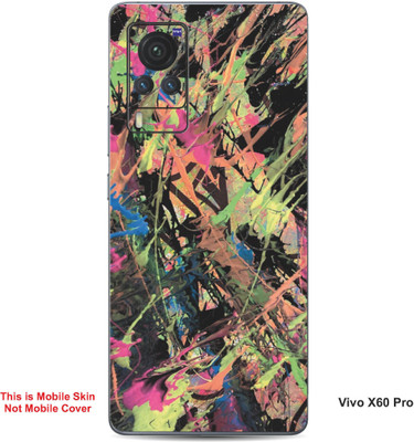 VYBE The Smart Choice Vivo X60 Pro Art Embossed Mobile Skin(Donkey Brown 11)