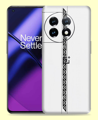 WeCre8 Skin's Oneplus 11 5G Mobile Skin(Simple Line Multicolor Black Mobile Skin)