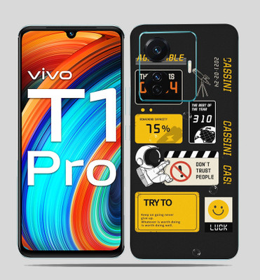 SkinoMania Vivo T1 Pro (5g) Mobile Skin(Astronaut Cassini Multicolor Mobile skin)