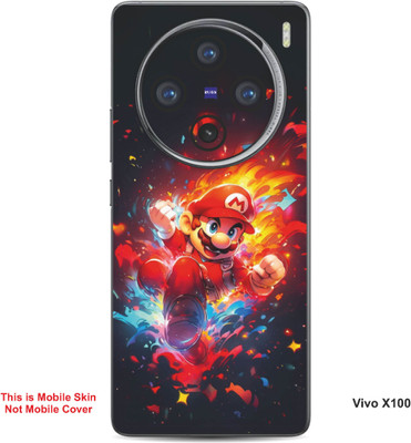 VYBE The Smart Choice Vivo X100 Super Mario Embossed Mobile Skin(Lava Red B17)