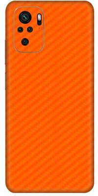 Vcare GadGets Redmi Note 10 S Mobile Skin(Fiber Carbon Orange)