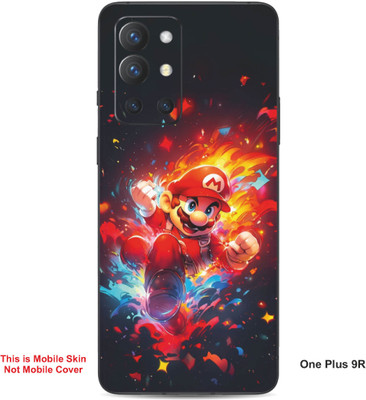 VYBE The Smart Choice One Plus 9R Super Mario Embossed Mobile Skin(Lava Red 21)