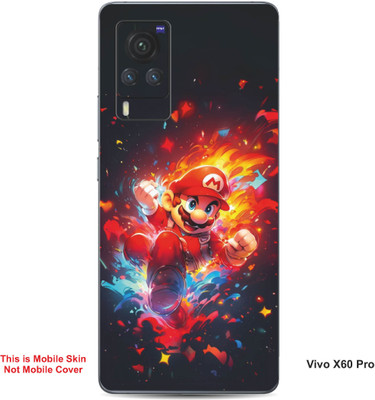 VYBE The Smart Choice Vivo X60 Pro Super Mario Embossed Mobile Skin(Lava Red B19)