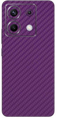 Vcare GadGets Fiber Carbon Purple Poco X6 5G Mobile Skin(Purple)