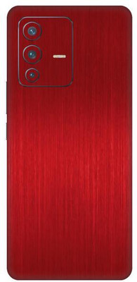 Vcare GadGets Dark Red Brushed vivo V23 Pro 5G Mobile Skin(Dark Red Brushed)
