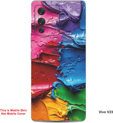 VYBE The Smart Choice Vivo V23 Art Embossed Mobile Skin(Burnt Umber 3)