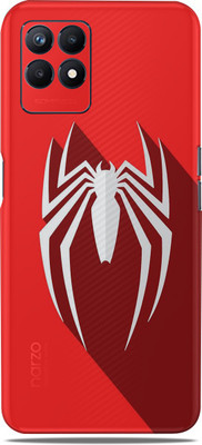Mclaxa realme narzo 50, Spidey Logo For Realme Narzo 50, REALME NARZO 50 Mobile Skin(Spidey Logo skin (Only Back Panel Coverage))