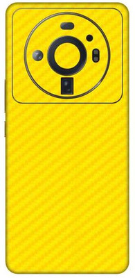 Vcare GadGets Fiber Carbon Yellow Xiaomi 12 S Ultra 5G Mobile Skin(Yellow)