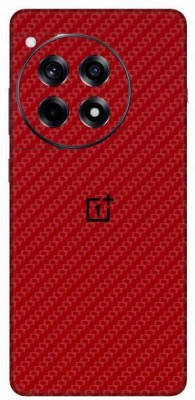 Vcare GadGets Fiber Carbon Red OnePlus 12 R 5G With Logo Mobile Skin(Fiber Carbon Red)