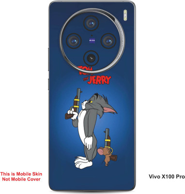 VYBE The Smart Choice Vivo X100 Pro Tom & Jerry Embossed Mobile Skin(Fun Blue B16)