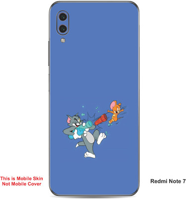 VYBE The Smart Choice Redmi Note 7 Tom & Jerry Embossed Mobile Skin(Glaucous A1)