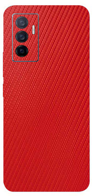 AsSkin Vivo V23e 5G Mobile Skin(Ultra Super Blood Red Carbon Fiber Skin With High Matte Finish)