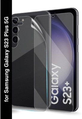 A3sprime Front and Back Screen Guard for for Samsung Galaxy S23 Plus 5G, |Soft Silicon Edge to Edge Full Coverage Front and Back Side Screen Guard Protector|(Pack of 1)