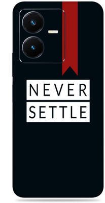 SkinoMania Vivo Y22 Mobile Skin(Never Settle B&W)