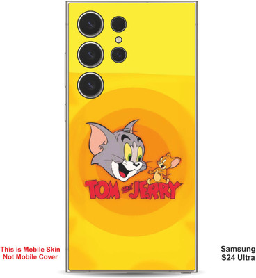 VYBE The Smart Choice Samsung S24 Ultra Tom & Jerry Embossed Mobile Skin(Carrot Orange 15)