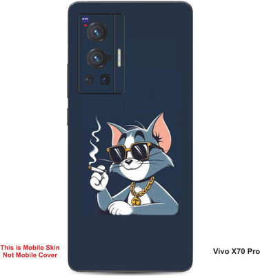 VYBE The Smart Choice Vivo X70 Pro Tom Embossed Mobile Skin(Dark Blue Grey B11)