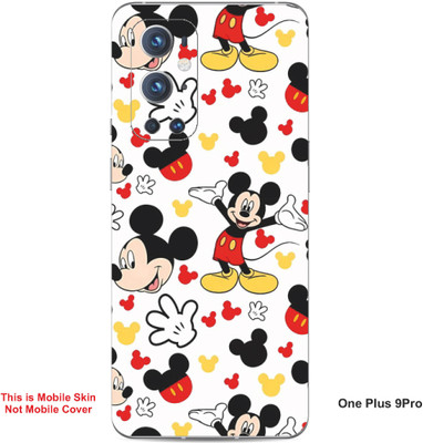 VYBE The Smart Choice One Plus 9 Pro Mickey Mouse Embossed Mobile Skin(Milk White, Black 20)