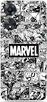 SkinoMania OPPO A78 5G Mobile Skin(B&W Marvel-Comic)