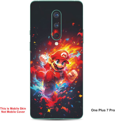 VYBE The Smart Choice One Plus 7 Pro Super Mario Embossed Mobile Skin(Lava Red 16)