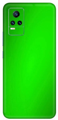 Vcare GadGets Vivo Y21e 5 G Mobile Skin(Metallic Green Shining)