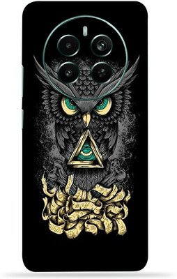 OggyBaba Narzo 70 pro Mobile Skin(Black Angry Owl)