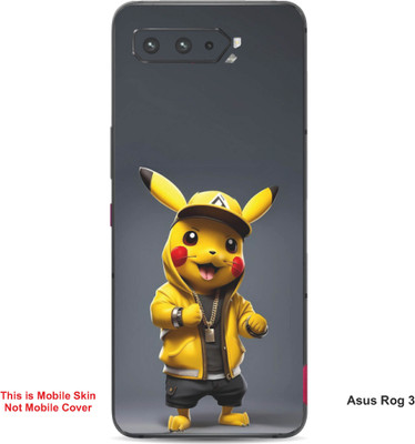VYBE The Smart Choice Asus Rog 3 Pokemon Embossed Mobile Skin(Banana Yellow A5)