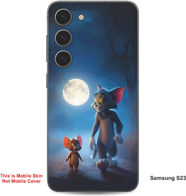 VYBE The Smart Choice Samsung S23 Tom & Jerry Embossed Mobile Skin(Dark Slate Grey 12)