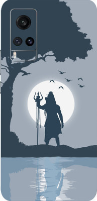 BUGGU Vivo X60, vivox60 Mobile Skin(Ultra Super Lord Shiva Skin With High Matte Finish., Mobile Skin (Back+Side+Camera))