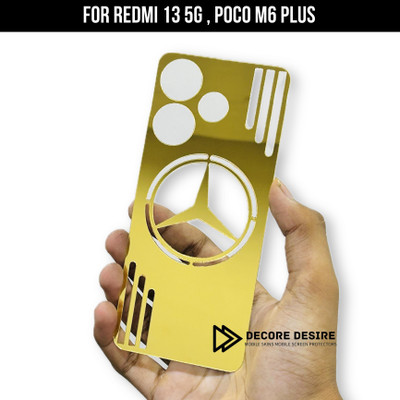 Decore Desire Redmi 13 5G ,Poco M6 Plus 5G Gold Panel With Mobile Skin(Gold)