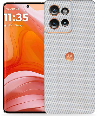 OggyBaba Moto Edge 50 Mobile Skin(Silver CF)