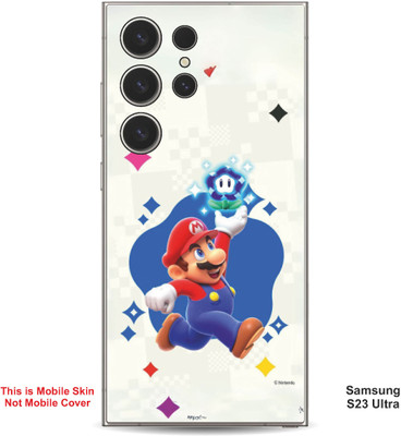 VYBE The Smart Choice Samsung S23 Ultra Super Mario Embossed Mobile Skin(Mid Blue 13)