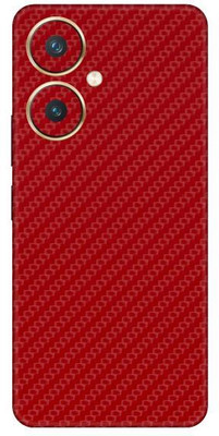 Vcare GadGets Y27 4 G 2023 Mobile Skin(Fiber Carbon Red)