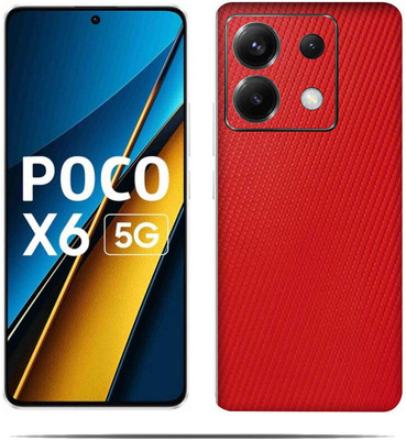 AsSkin Poco X5 5G Mobile Skin(Ultra Super Red Skin With HiighQuality Matte Finish.)