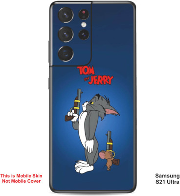 VYBE The Smart Choice Samsung S21 Ultra Tom & Jerry Embossed Mobile Skin(Fun Blue 6)