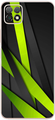 FCS Huawei Enjoy 20 5G Printed Back skin Mobile Skin(Green Texture)