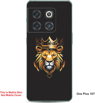 VYBE The Smart Choice One Plus 10T Lion Embossed Mobile Skin(Yellow & Black 31)