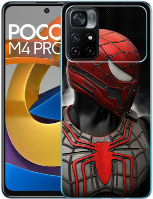 FCS Poco M4 Pro 5G Printed Back skin Mobile Skin(Spider Man Skin)