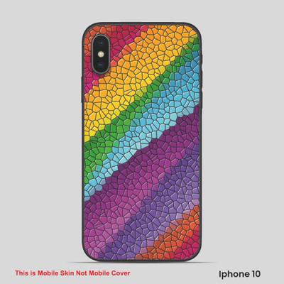 VYBE The Smart Choice iPhone 10 ART Mobile Skin(Multi color SKI C20)