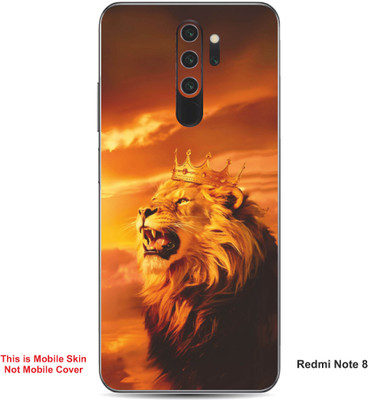 VYBE The Smart Choice Redmi Note 8 Lion Embossed Mobile Skin(Brownish Orange 15)