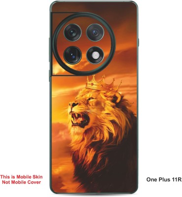 VYBE The Smart Choice One Plus 11R Lion Embossed Mobile Skin(Brownish Orange 33)