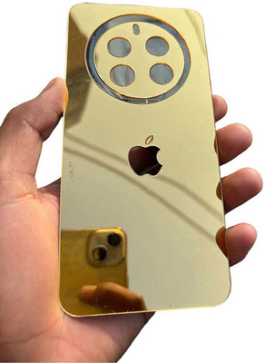TWUAOP REALME 12 PLUS 5G MOBILE SKIN MIRROR BACK PANNEL ACRYLIC SHEET Mobile Skin(Gold)