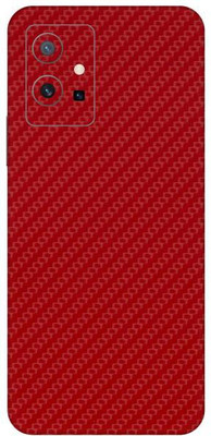 Vcare GadGets Fiber Carbon Red vivo T1 5G Mobile Skin(Fiber Carbon Red)