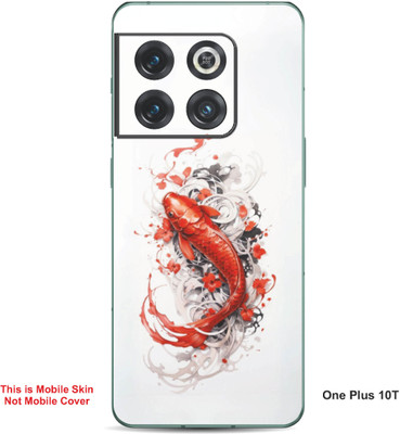 VYBE The Smart Choice One Plus 10T Fish Embossed Mobile Skin(Pastel Orange 31)
